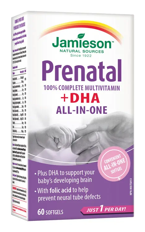 JAMIESON PRENATAL COMPLETE S DHA A EPA 60CPS.