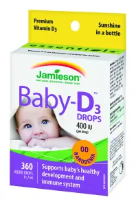 JAMIESON BABY-D™ VITAMÍN D3 400 IU KVAPKY 11,7ML