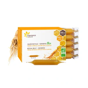 BIO Propolis (materská kašička) + ženšen 1600mg Fleurance Nature - 10 ampuliek