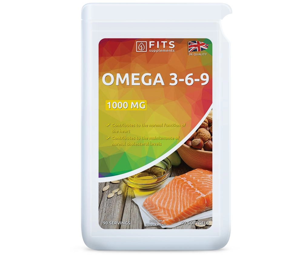 Omega 3-6-9 1000mg - 90 softgelových kapsúl - Fits Suplements