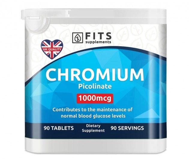 Chróm 1000mg - 90 tabliet - Fits Supplements