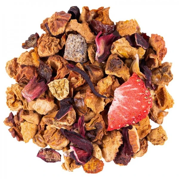 BIO bylinkový čaj Thés & Traditions "Jahoda a malina" - 100g sypaného čaju