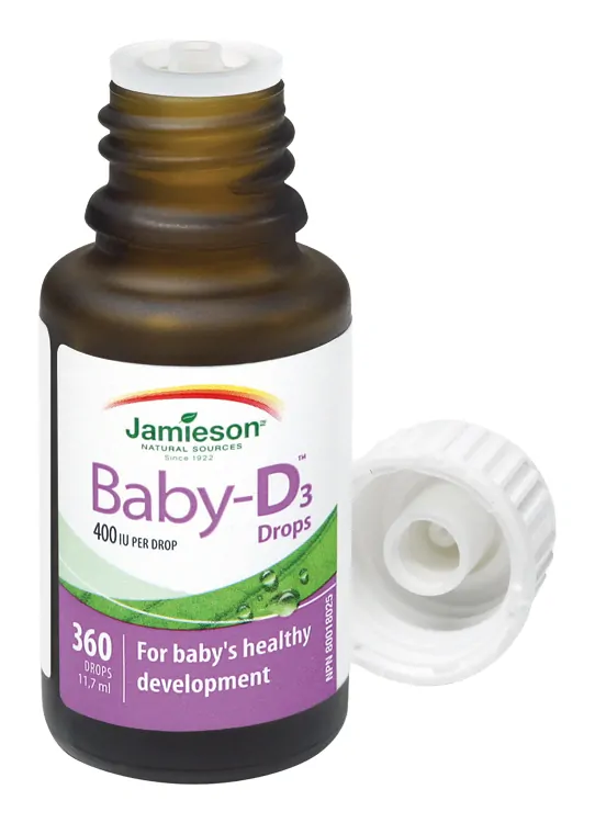 JAMIESON BABY-D™ VITAMÍN D3 400 IU KVAPKY 11,7ML