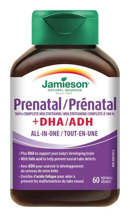 JAMIESON PRENATAL COMPLETE S DHA A EPA 60CPS.