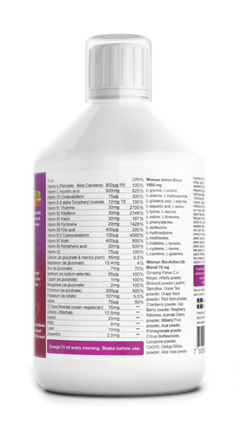 Multivitamín pre ženy Swedish Nutra (500ml)