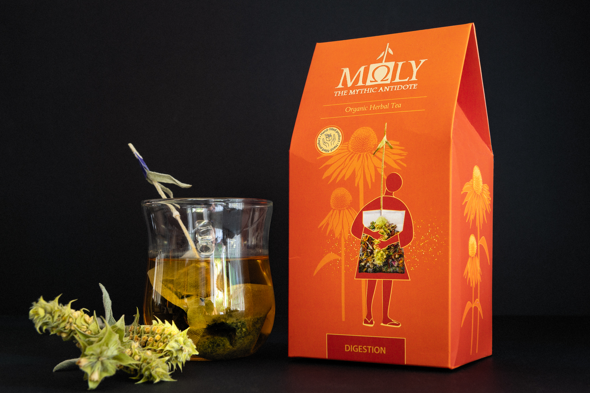 Prémiový BIO bylinkový čaj MOLY Digestion - 29g
