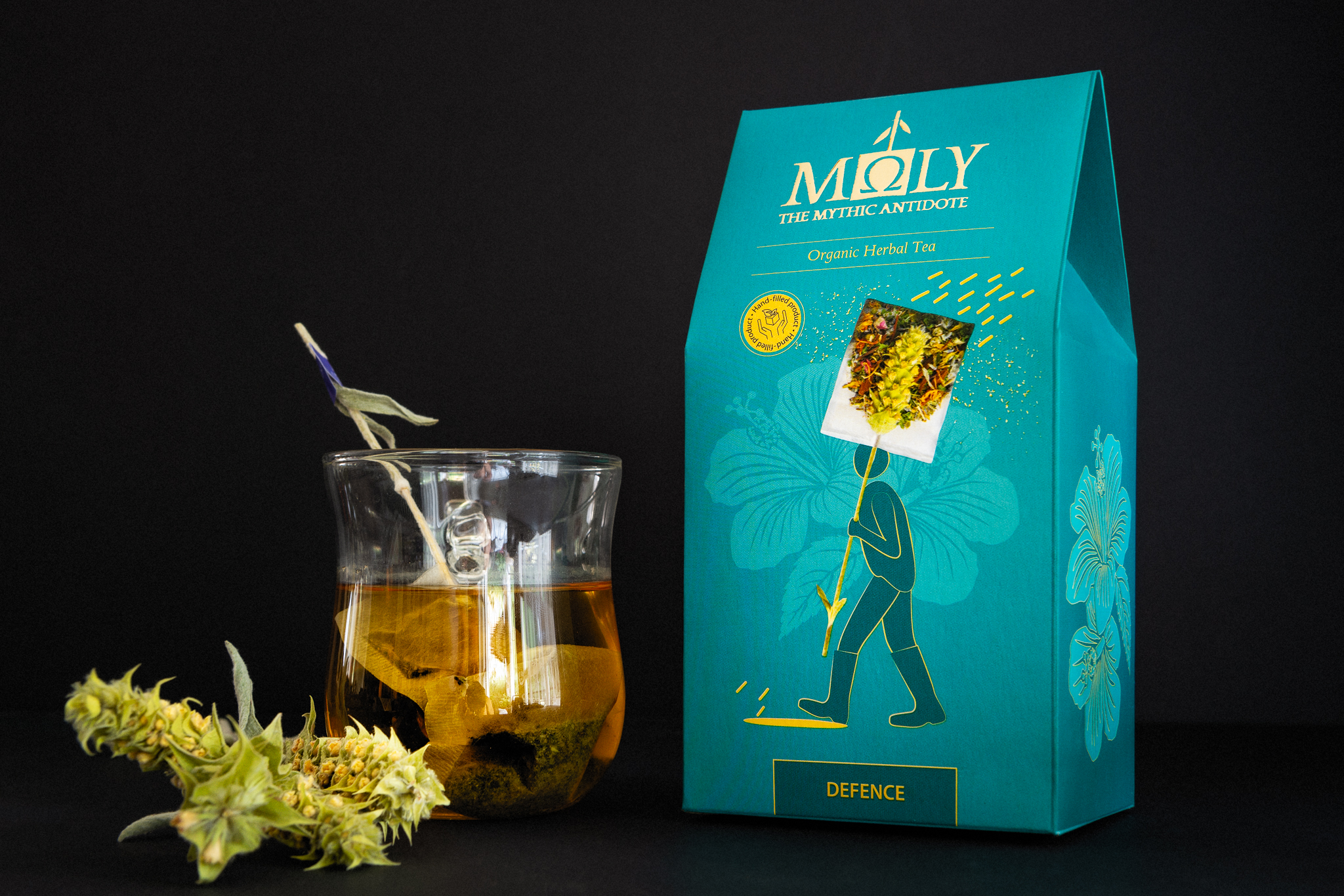 Prémiový BIO bylinkový čaj MOLY Defence - 23g