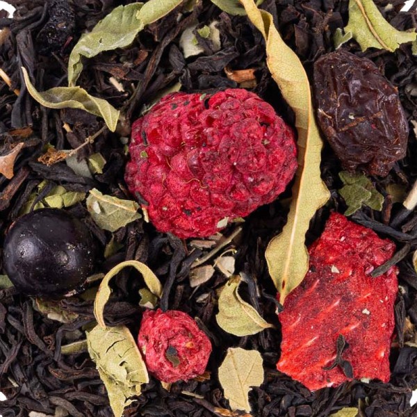 BIO Čierny čaj Thés & Traditions "Misamari s červeným ovocím" - 100g sypaného čaju