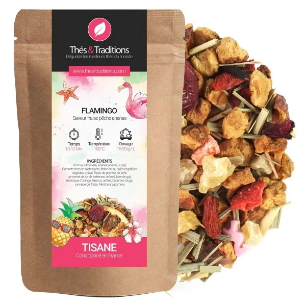 BIO Bylinkový čaj Thés & Traditions "Flamingo" - 100g