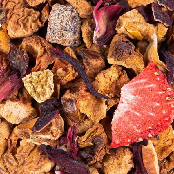 BIO bylinkový čaj Thés & Traditions "Jahoda a malina" - 100g sypaného čaju