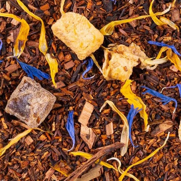BIO Bylinkový čaj Thés & Traditions " Rooibos marhuľa a broskyňa" - 100g sypaného čaju