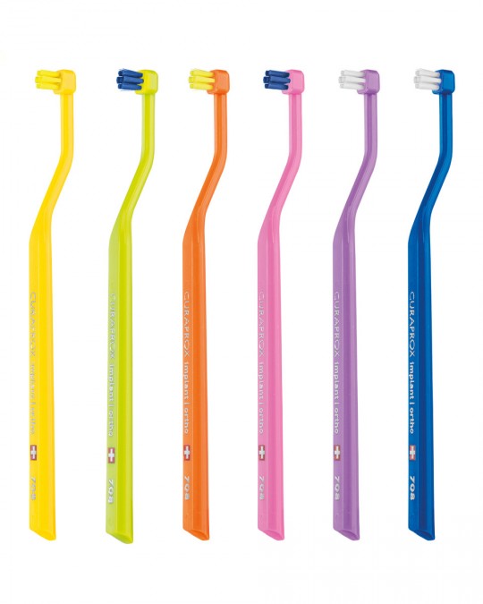 Jednozväzková kefka Curaprox CS 708 Implant/Ortho