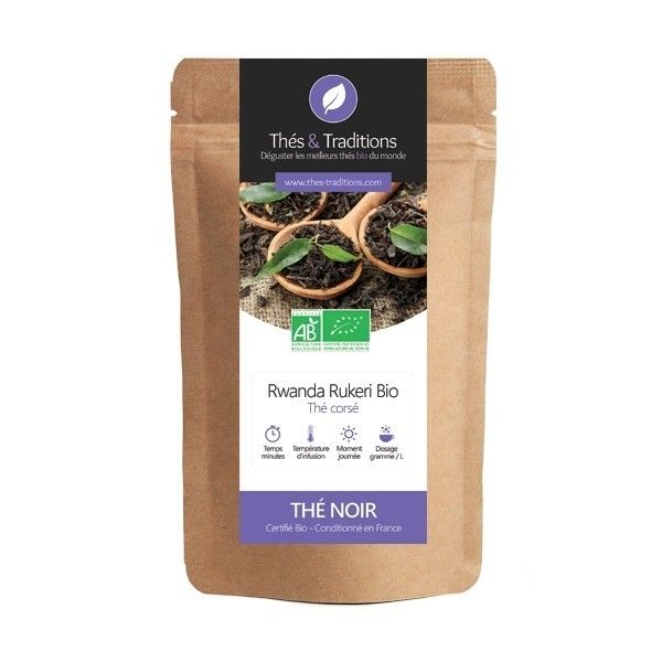 BIO Čierny čaj Thes & Traditions "Rwanda Rukeri" - 100g sypaného čaju