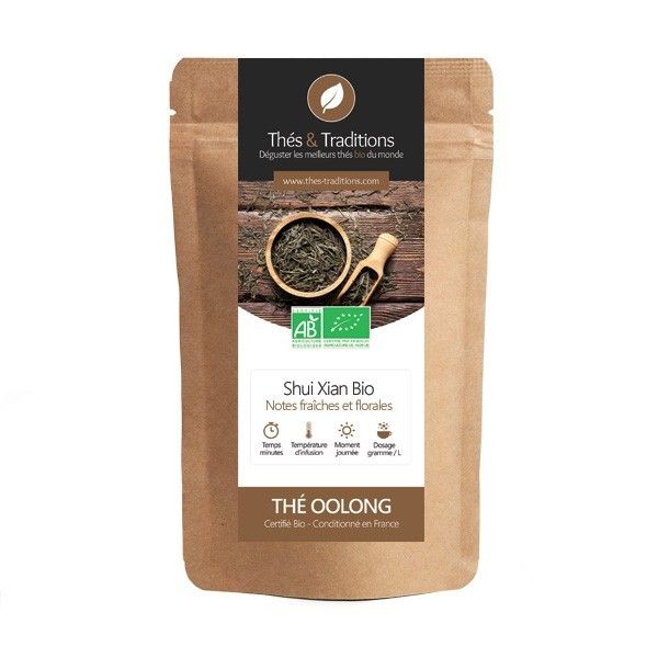 BIO Oolong čaj Thés & Traditions "Xian Shui" - 100g sypaného čaju