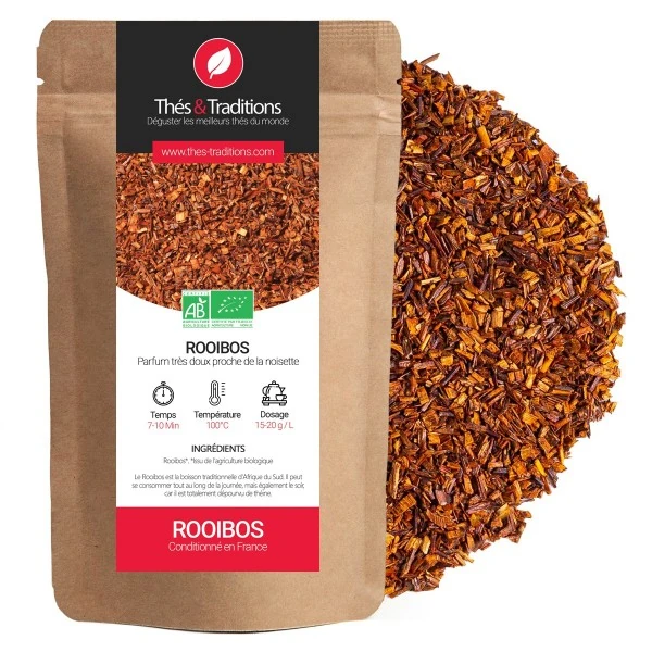 BIO bylinný čaj Thés & Traditions - "Prírodný Rooibos" - 100g sypaného čaju