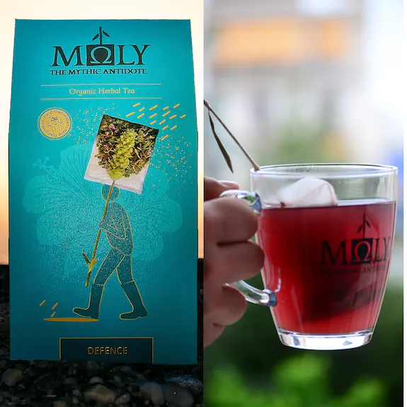 Prémiový BIO bylinkový čaj MOLY Defence - 23g