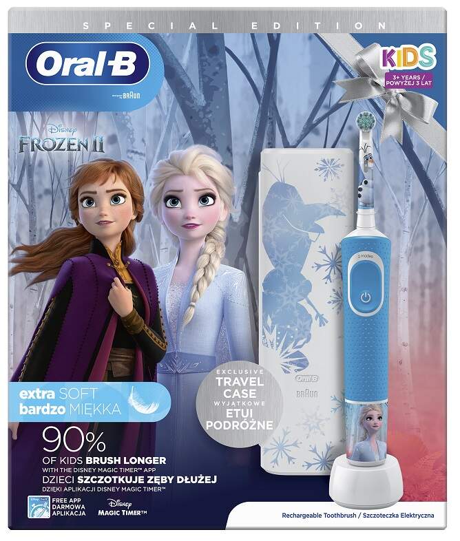 Detská oscilačná kefka Oral-B Vitality kids - Frozen + cestovné púzdro