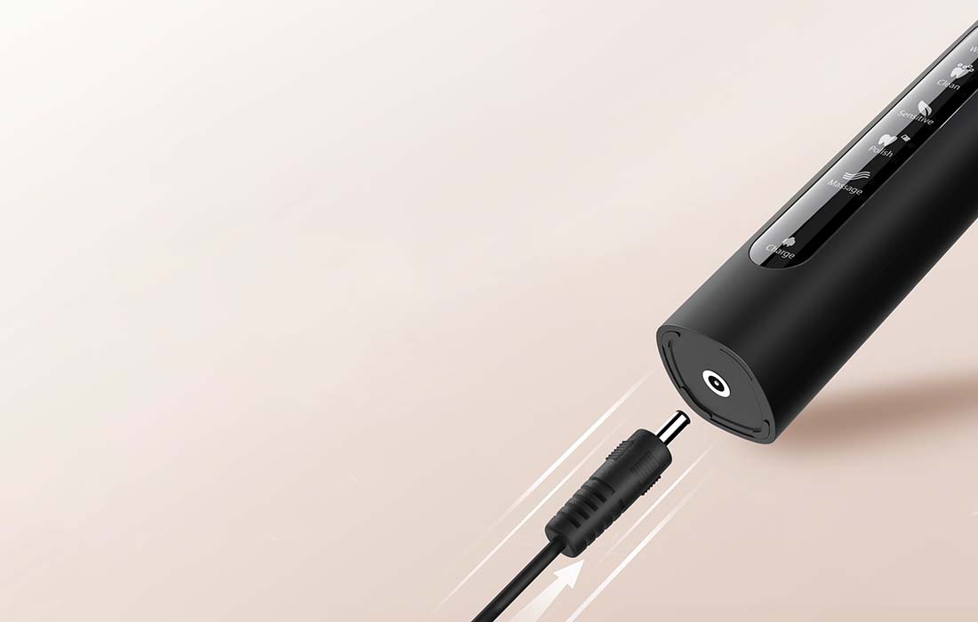 Sonická kefka Fairywill D7-3 špec. hlavice-čierna